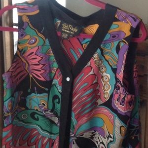 Bob Mackie ! Wearable Art. Sleeveless top.